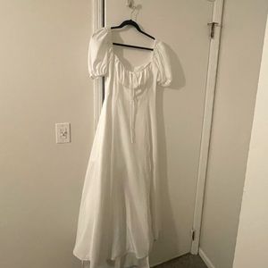 SHEIN white flowy dress